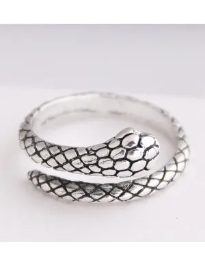 TR57 Silver Snake Toe Ring