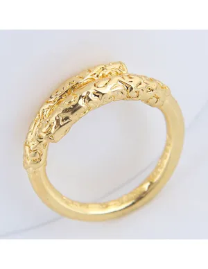TR58 Gold Filigree Design Toe Ring